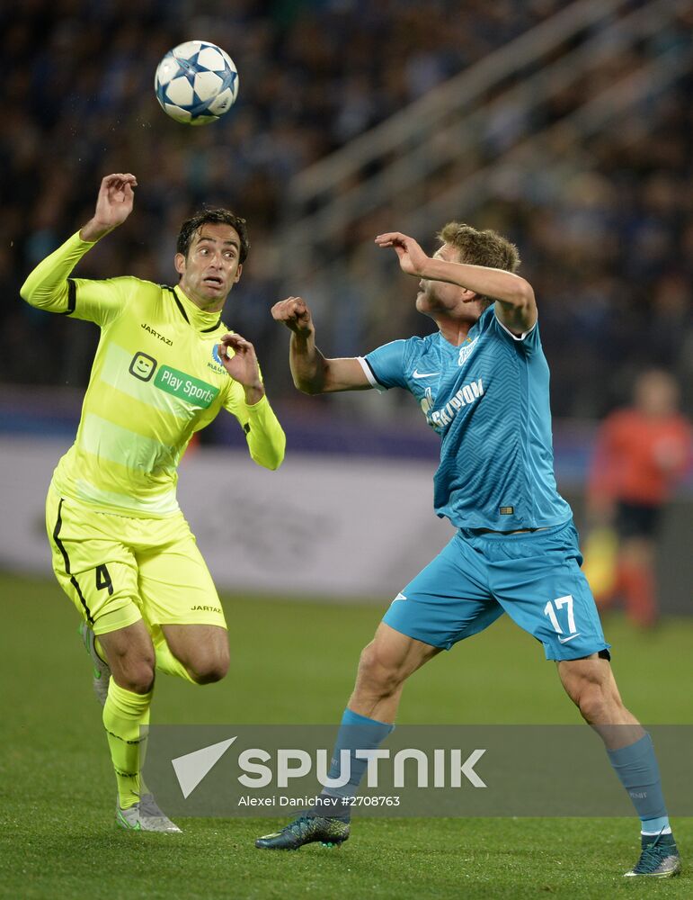 Football. UEFA Champions League. Zenit (St. Petersburg) vs. K.A.A. Gent (Gent)