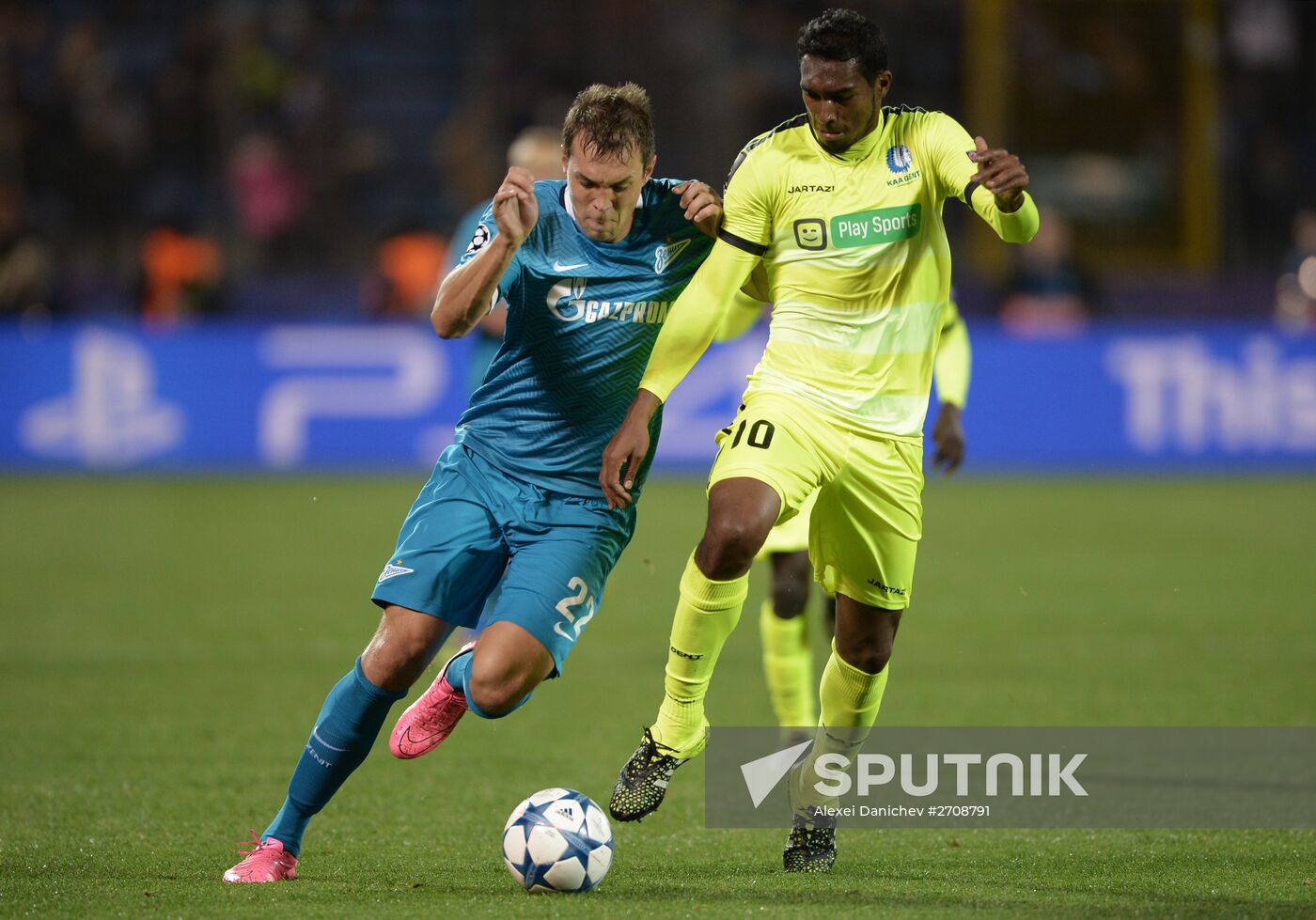 Football. UEFA Champions League. Zenit (St. Petersburg) vs. K.A.A. Gent (Gent)