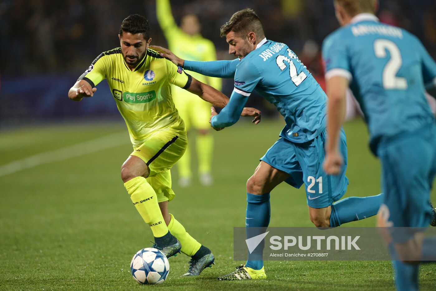 Football. UEFA Champions League. Zenit (St. Petersburg) vs. K.A.A. Gent (Gent)