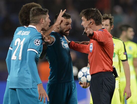 Football. UEFA Champions League. Zenit (St. Petersburg) vs. K.A.A. Gent (Gent)