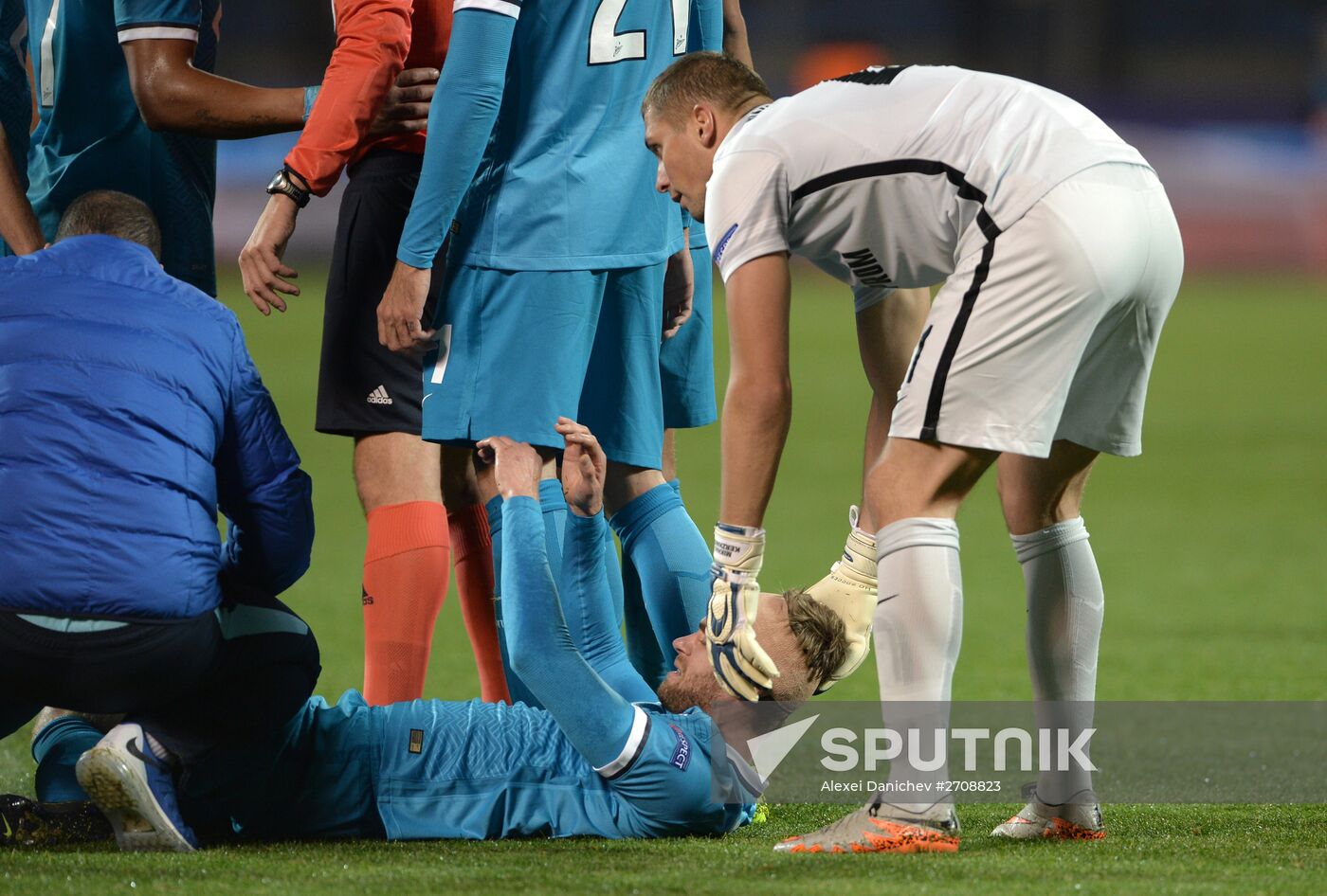 Football. UEFA Champions League. Zenit (St. Petersburg) vs. K.A.A. Gent (Gent)