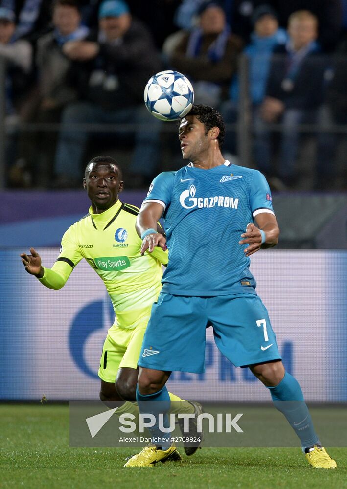 Football. UEFA Champions League. Zenit (St. Petersburg) vs. K.A.A. Gent (Gent)