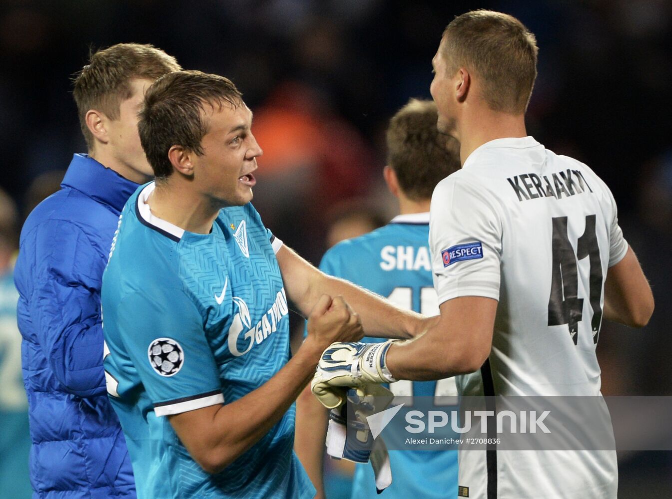 Football. UEFA Champions League. Zenit (St. Petersburg) vs. K.A.A. Gent (Gent)