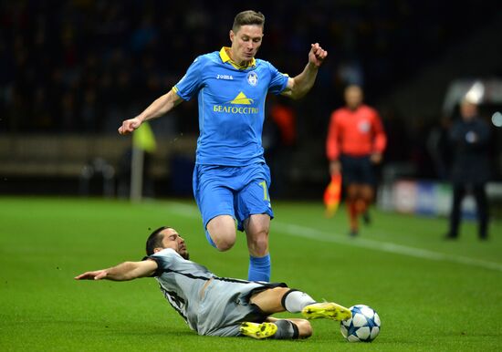 Football. UEFA Champions League. FC BATE (Borisov, Belarus) vs. A.S. Roma (Rome, Italy)