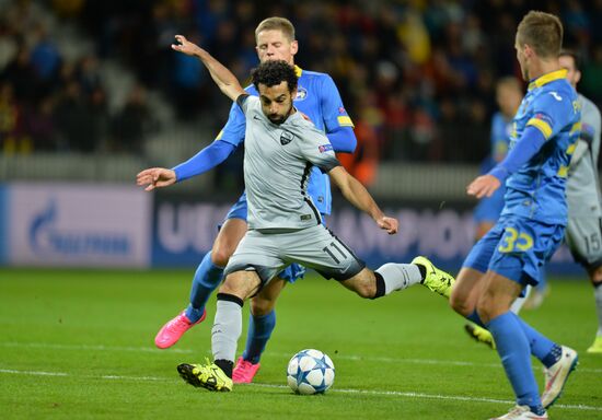 Football. UEFA Champions League. FC BATE (Borisov, Belarus) vs. A.S. Roma (Rome, Italy)