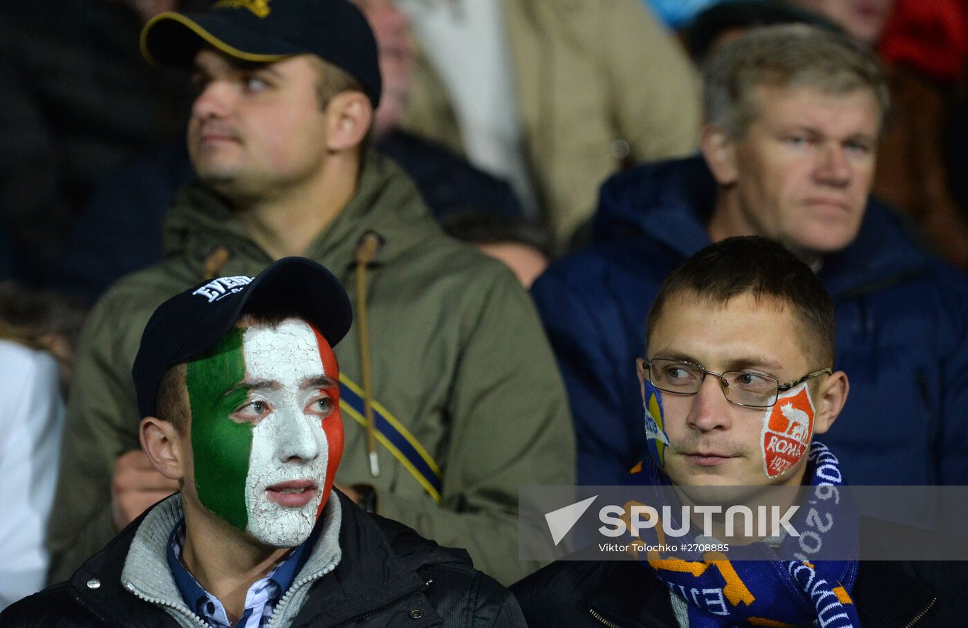 Football. UEFA Champions League. FC BATE (Borisov, Belarus) vs. A.S. Roma (Rome, Italy)