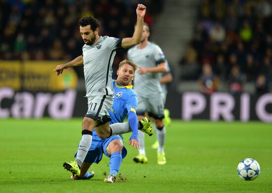 Football. UEFA Champions League. FC BATE (Borisov, Belarus) vs. A.S. Roma (Rome, Italy)