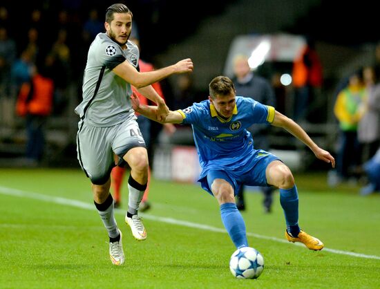 Football. UEFA Champions League. FC BATE (Borisov, Belarus) vs. A.S. Roma (Rome, Italy)