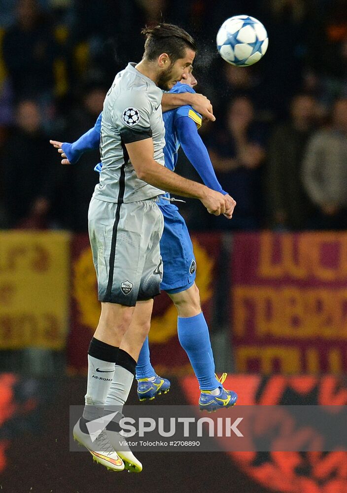 Football. UEFA Champions League. FC BATE (Borisov, Belarus) vs. A.S. Roma (Rome, Italy)