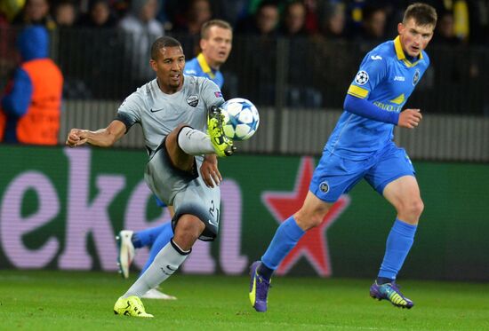 Football. UEFA Champions League. FC BATE (Borisov, Belarus) vs. A.S. Roma (Rome, Italy)