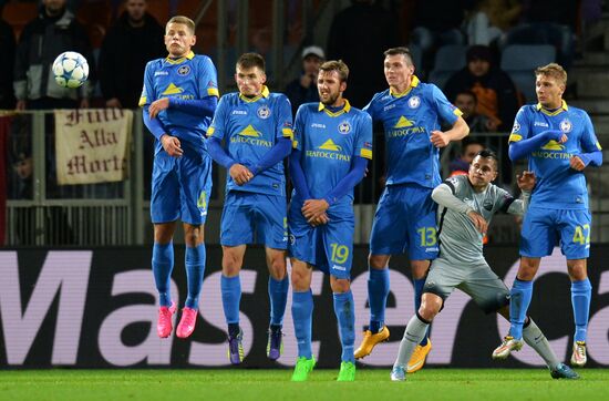 Football. UEFA Champions League. FC BATE (Borisov, Belarus) vs. A.S. Roma (Rome, Italy)