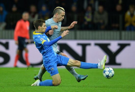 Football. UEFA Champions League. FC BATE (Borisov, Belarus) vs. A.S. Roma (Rome, Italy)