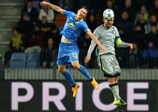 Football. UEFA Champions League. FC BATE (Borisov, Belarus) vs. A.S. Roma (Rome, Italy)