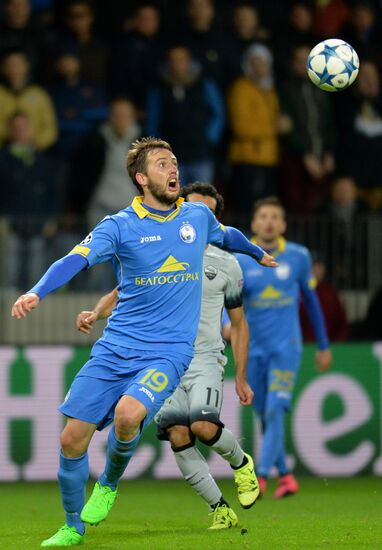 Football. UEFA Champions League. FC BATE (Borisov, Belarus) vs. A.S. Roma (Rome, Italy)
