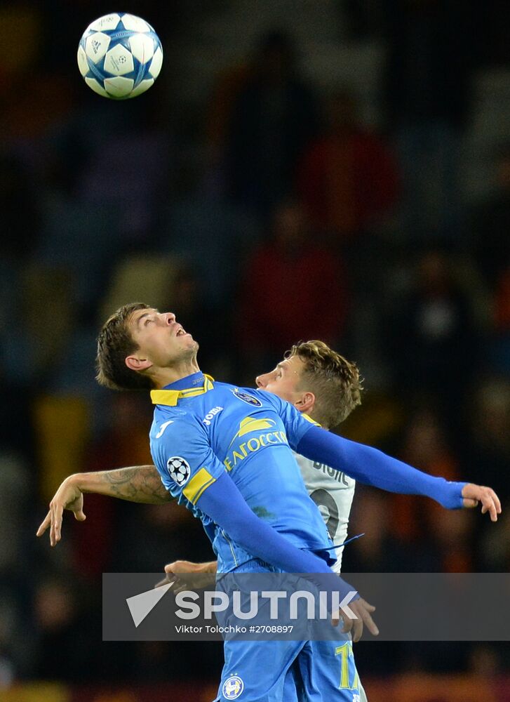 Football. UEFA Champions League. FC BATE (Borisov, Belarus) vs. A.S. Roma (Rome, Italy)