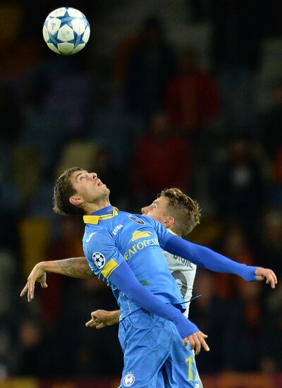 Football. UEFA Champions League. FC BATE (Borisov, Belarus) vs. A.S. Roma (Rome, Italy)