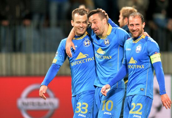 Football. UEFA Champions League. FC BATE (Borisov, Belarus) vs. A.S. Roma (Rome, Italy)