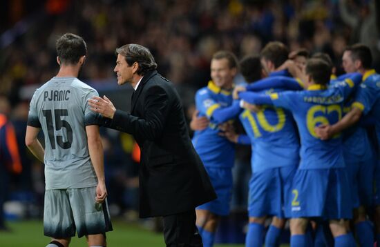 Football. UEFA Champions League. FC BATE (Borisov, Belarus) vs. A.S. Roma (Rome, Italy)