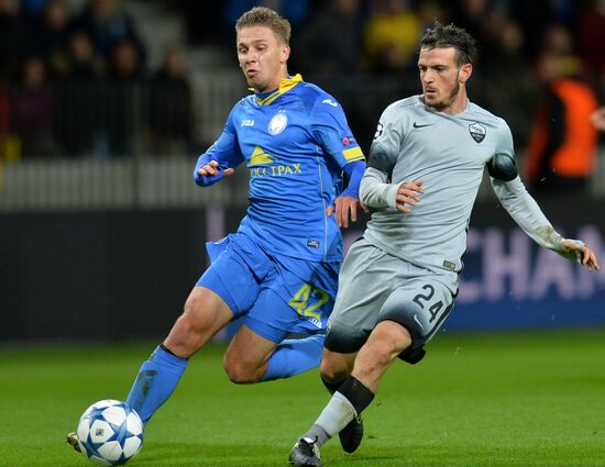 Football. UEFA Champions League. FC BATE (Borisov, Belarus) vs. A.S. Roma (Rome, Italy)