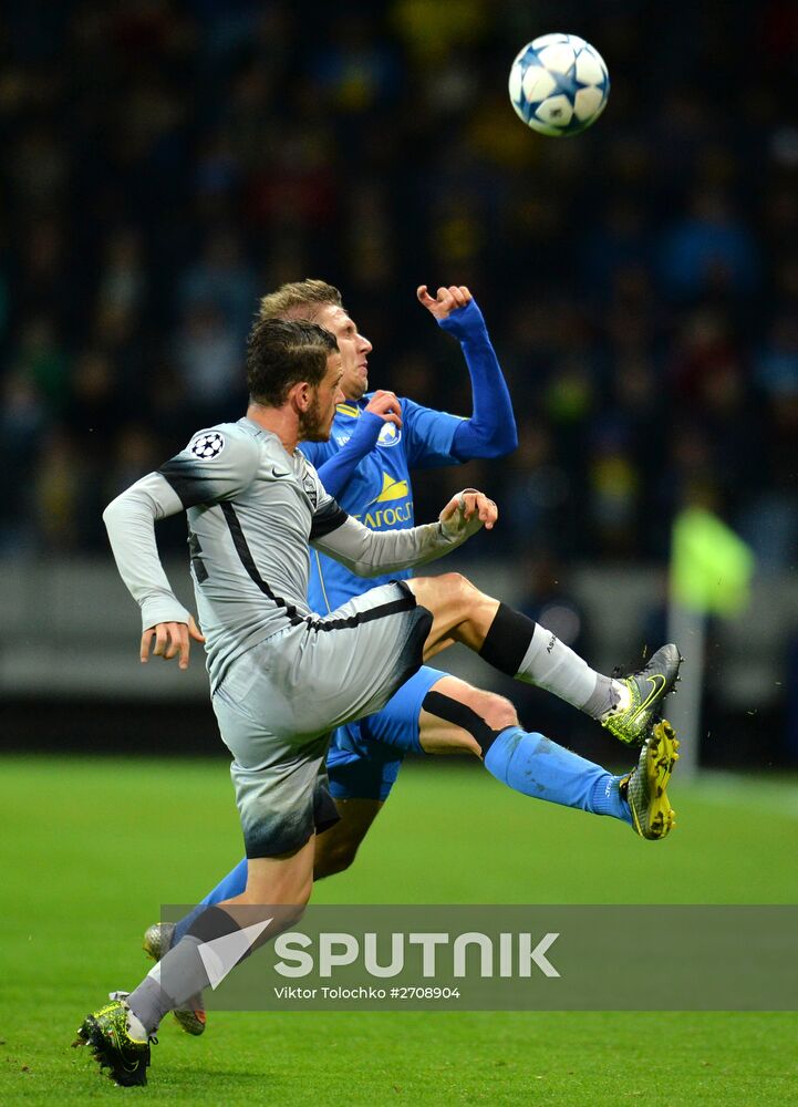 Football. UEFA Champions League. FC BATE (Borisov, Belarus) vs. A.S. Roma (Rome, Italy)