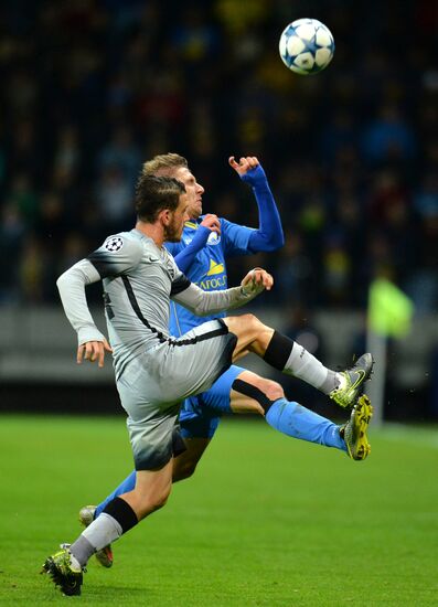 Football. UEFA Champions League. FC BATE (Borisov, Belarus) vs. A.S. Roma (Rome, Italy)