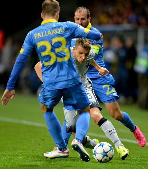 Football. UEFA Champions League. FC BATE (Borisov, Belarus) vs. A.S. Roma (Rome, Italy)