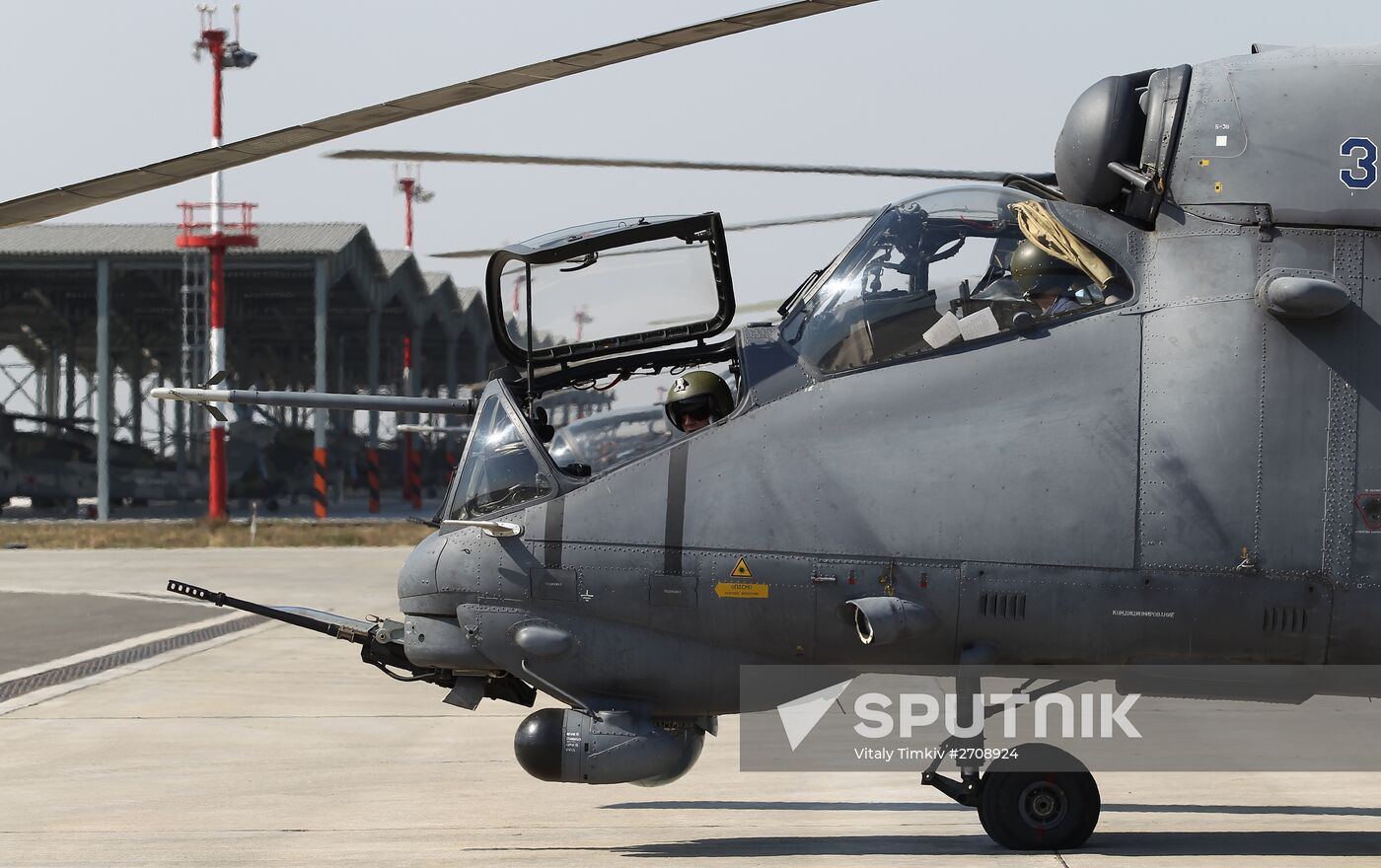 Helicopter crews at Krasnodar Region air base conduct training missions