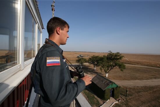 Helicopter crews at Krasnodar Region air base conduct training missions
