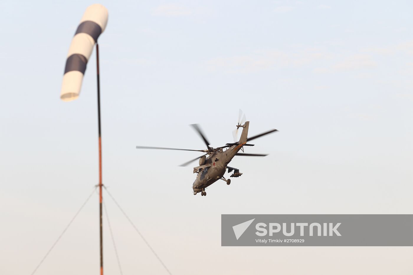 Helicopter crews at Krasnodar Region air base conduct training missions