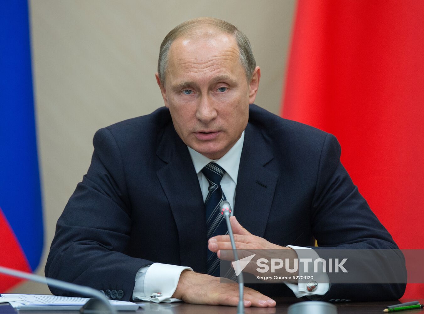 Russian President Vladimir Putin holds meeting with Government members