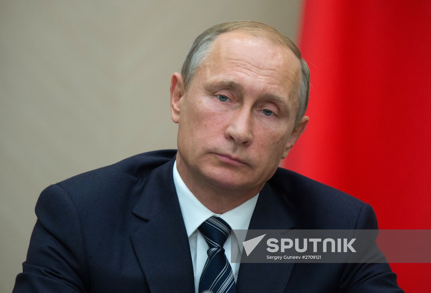 Russian President Vladimir Putin holds meeting with Government members
