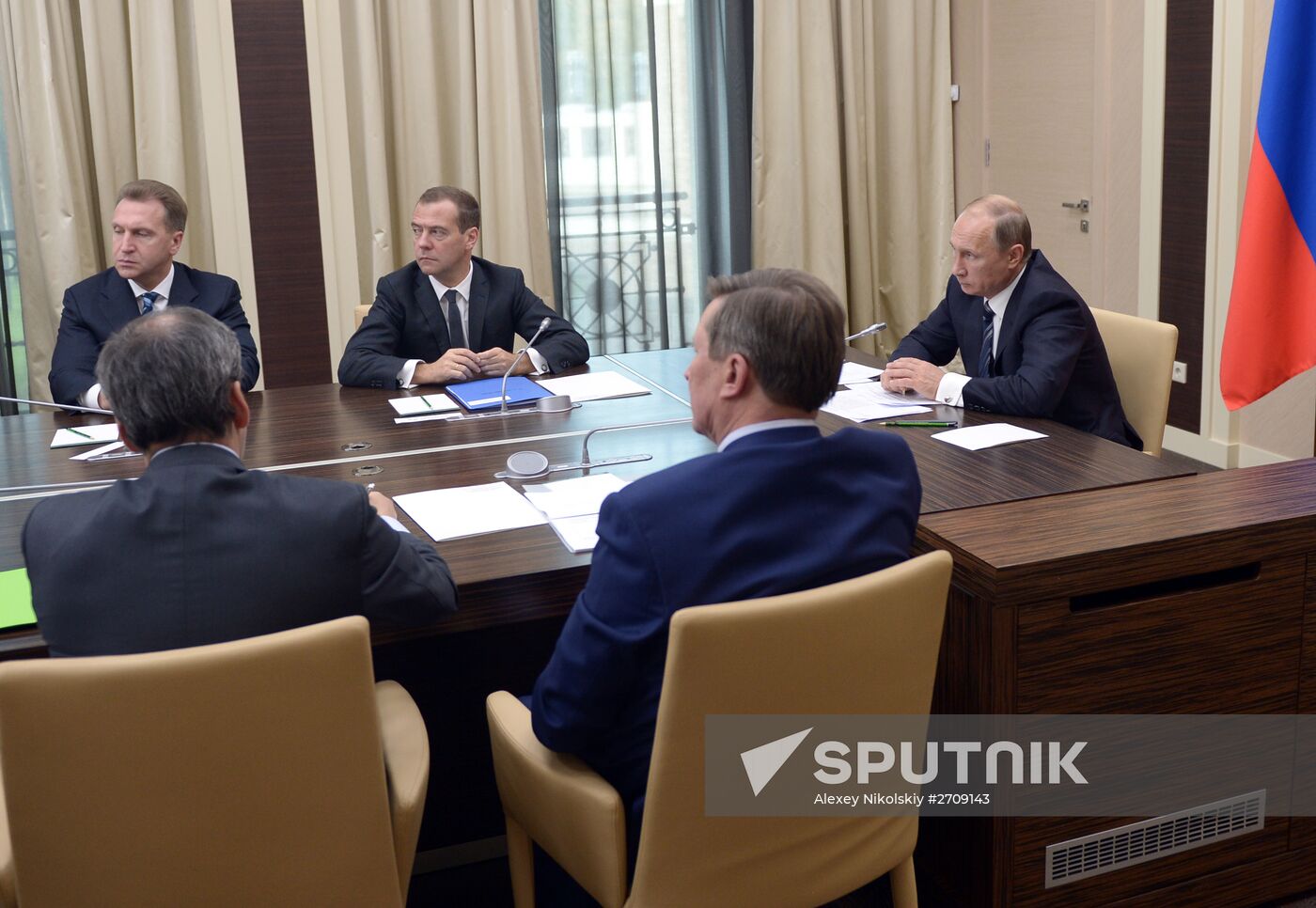 Russian President Vladimir Putin holds meeting with Government members
