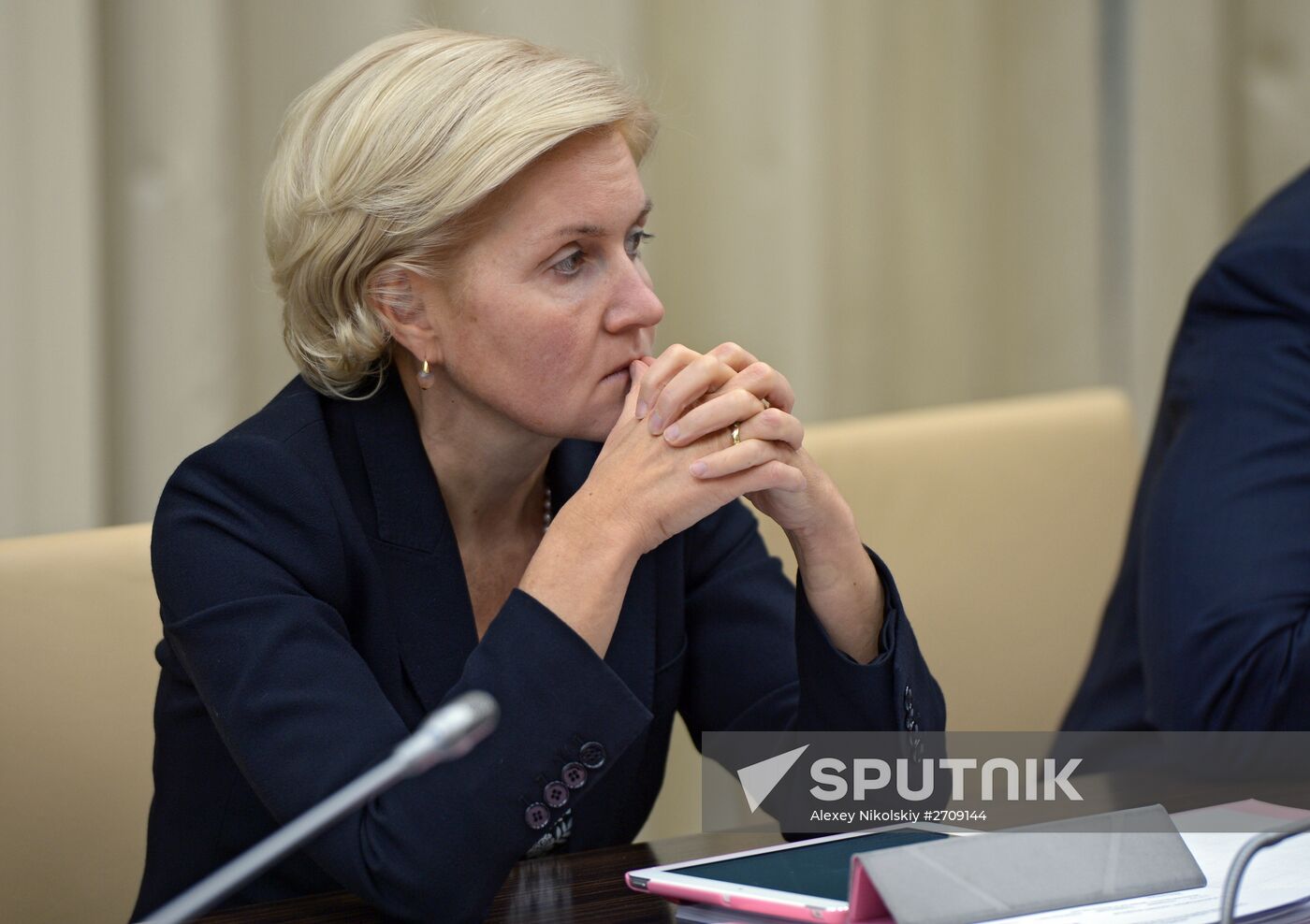 Russian President Vladimir Putin holds meeting with Government members