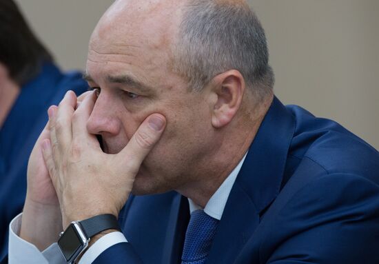 Russian President Vladimir Putin holds meeting with Government members