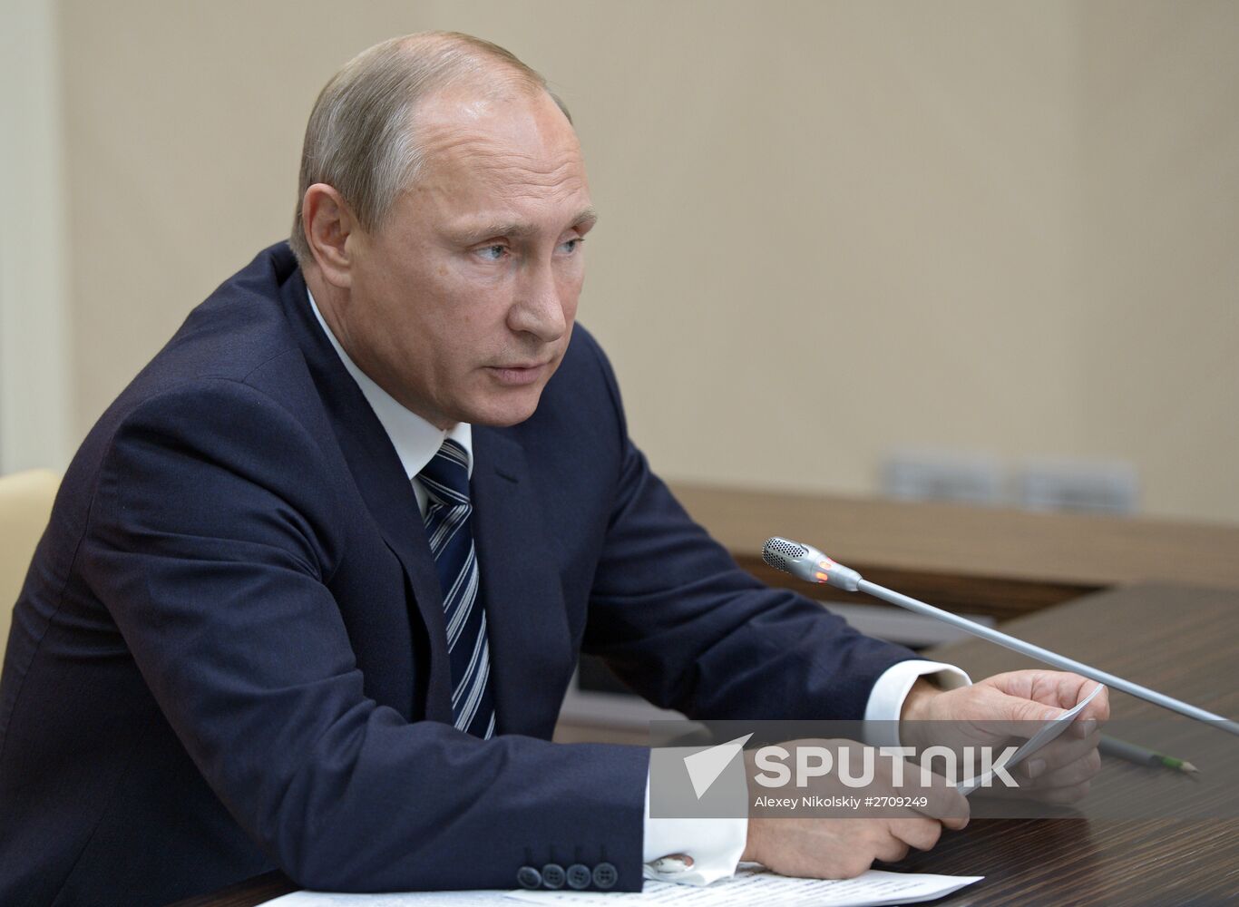 Russian President Vladimir Putin holds meeting with Government members