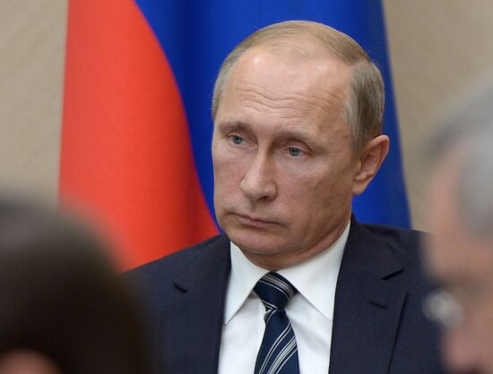 Russian President Vladimir Putin holds meeting with Government members