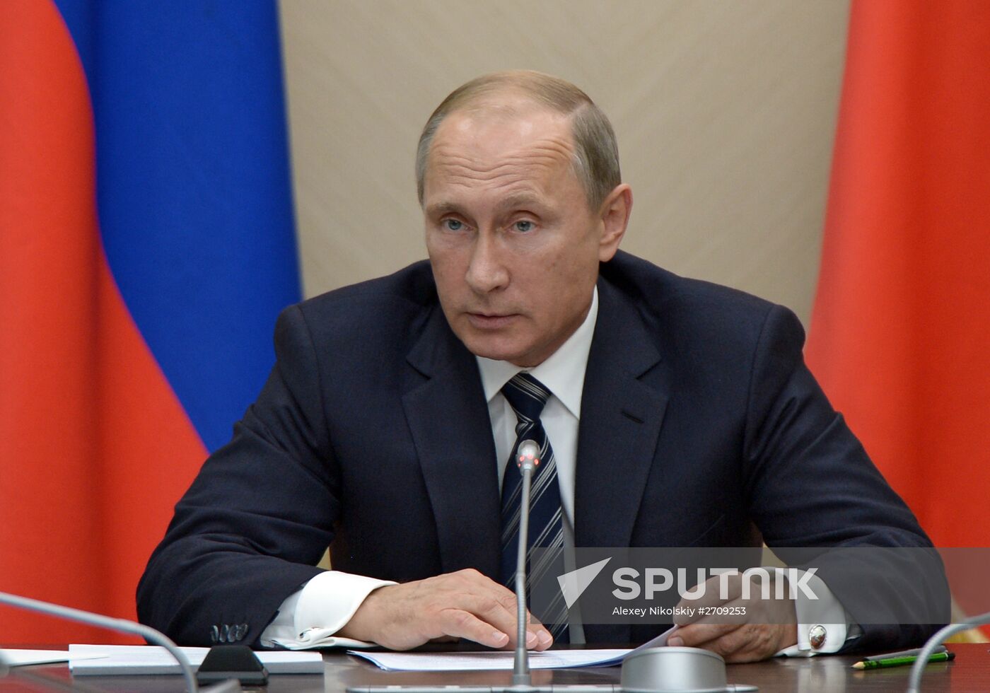 Russian President Vladimir Putin holds meeting with Government members