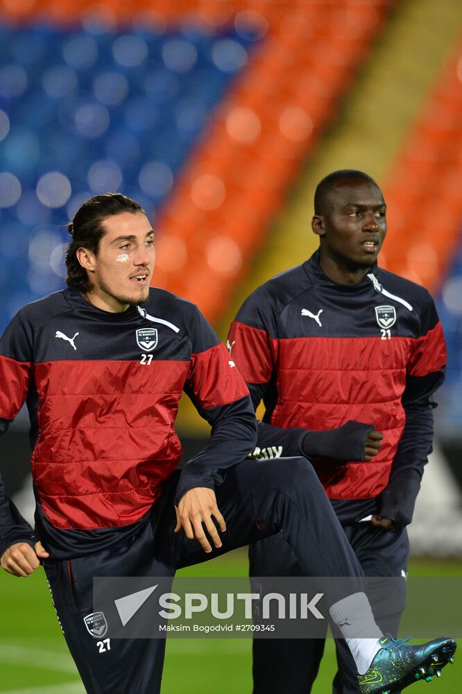 UEFA Europa League. FC Girondins de Bordeaux (Bordeaux, France) training session