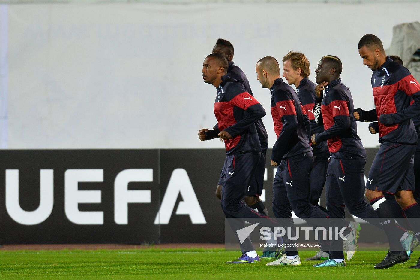 UEFA Europa League. FC Girondins de Bordeaux (Bordeaux, France) training session