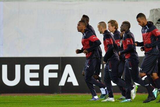 UEFA Europa League. FC Girondins de Bordeaux (Bordeaux, France) training session