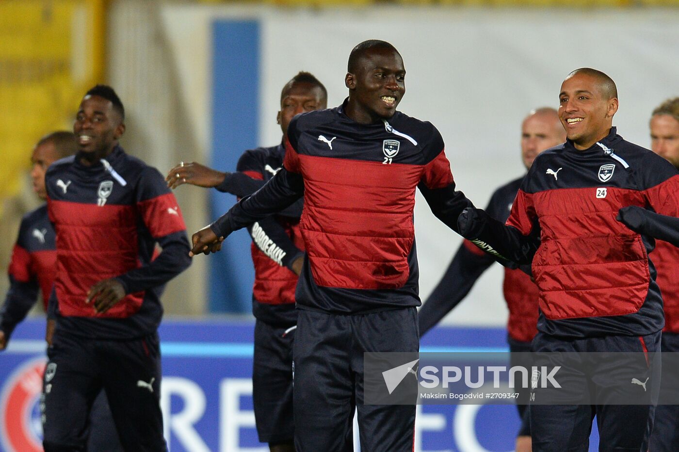 UEFA Europa League. FC Girondins de Bordeaux (Bordeaux, France) training session