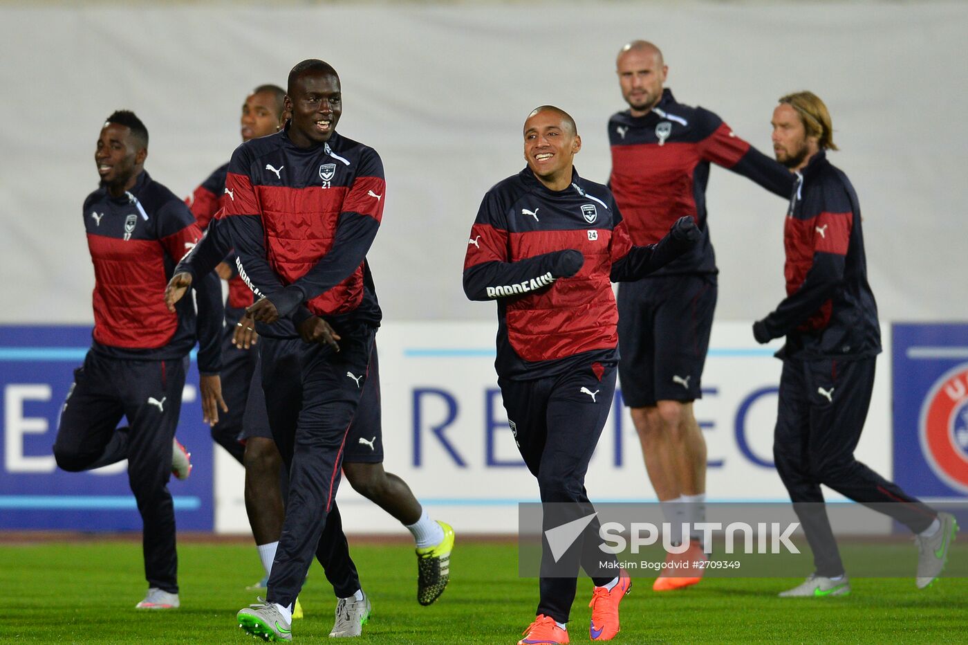 UEFA Europa League. FC Girondins de Bordeaux (Bordeaux, France) training session