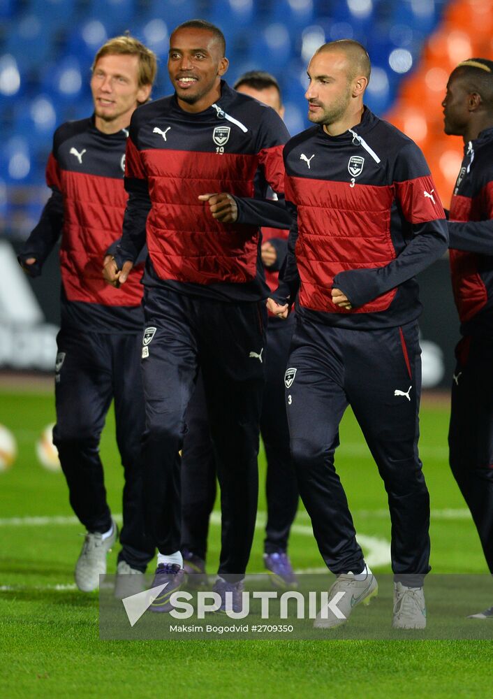 UEFA Europa League. FC Girondins de Bordeaux (Bordeaux, France) training session