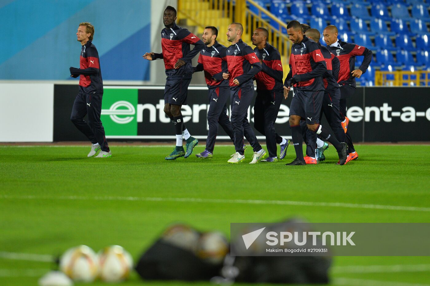 UEFA Europa League. FC Girondins de Bordeaux (Bordeaux, France) training session