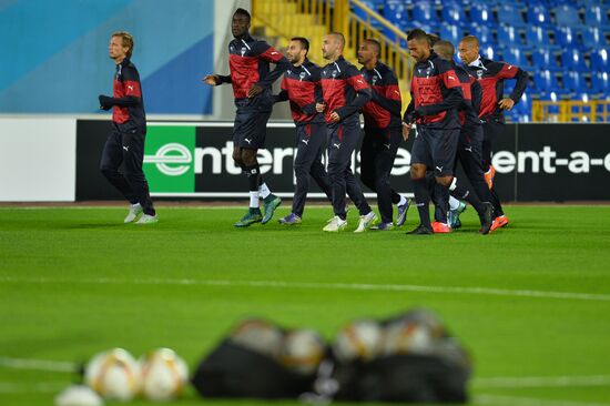 UEFA Europa League. FC Girondins de Bordeaux (Bordeaux, France) training session