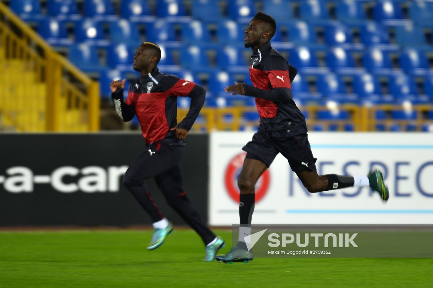 UEFA Europa League. FC Girondins de Bordeaux (Bordeaux, France) training session