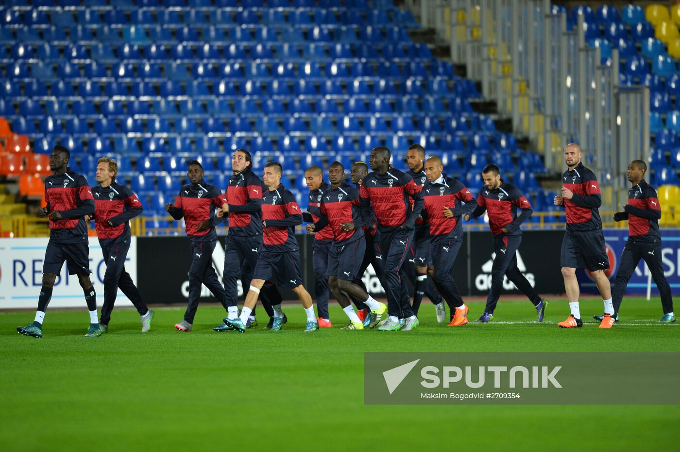 UEFA Europa League. FC Girondins de Bordeaux (Bordeaux, France) training session