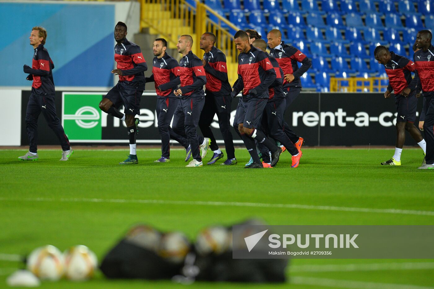 UEFA Europa League. FC Girondins de Bordeaux (Bordeaux, France) training session