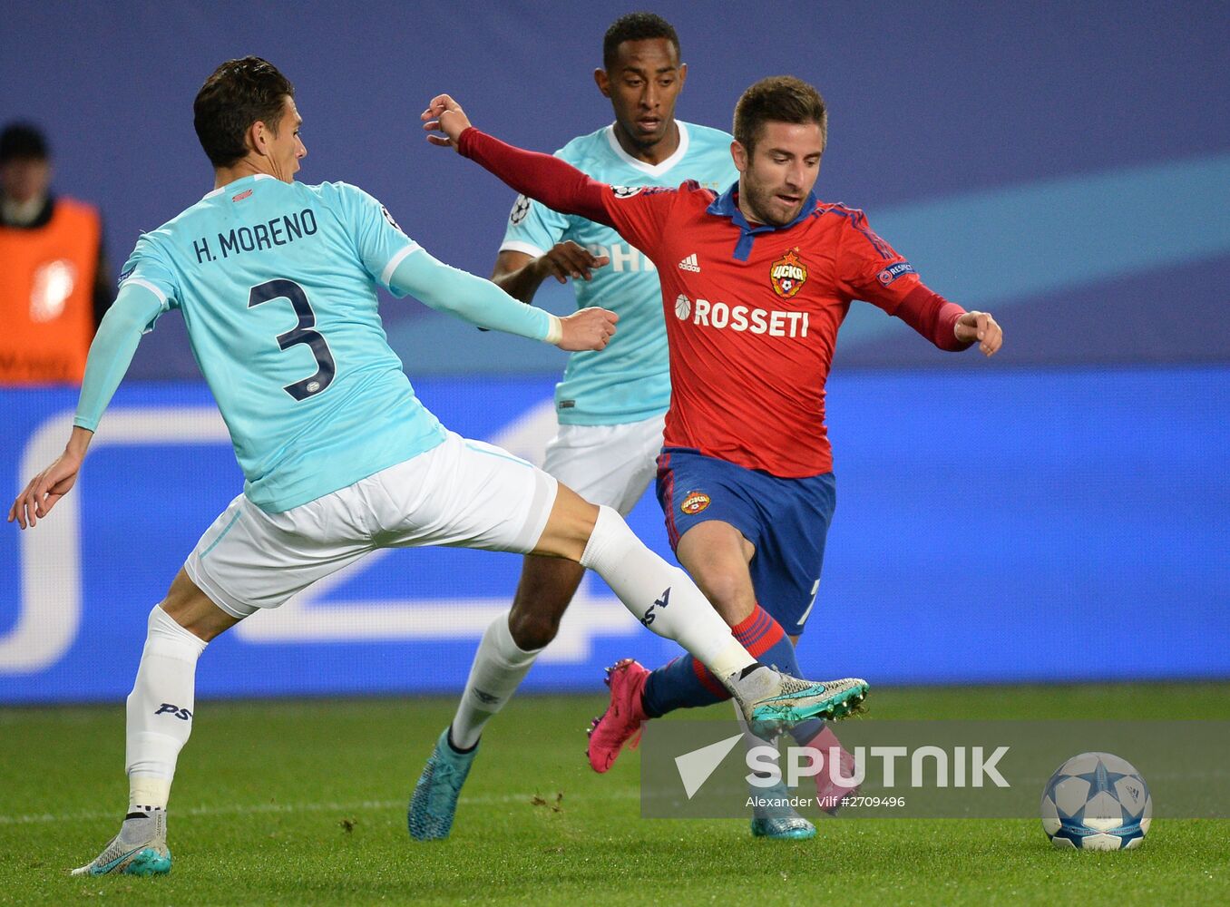 UEFA Champions League. CSKA vs. PSV Eindhoven