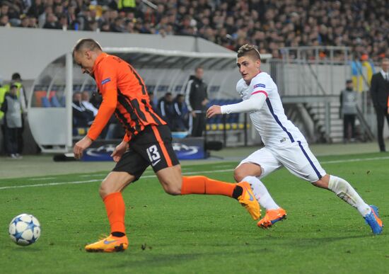 UEFA Champions League. Shakhtar Donetsk vs. Paris Saint-Germain